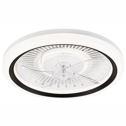 LED Dimbaar plafondlamp met ventilator GEMMA LED/37W/230V wit + afstandsbediening