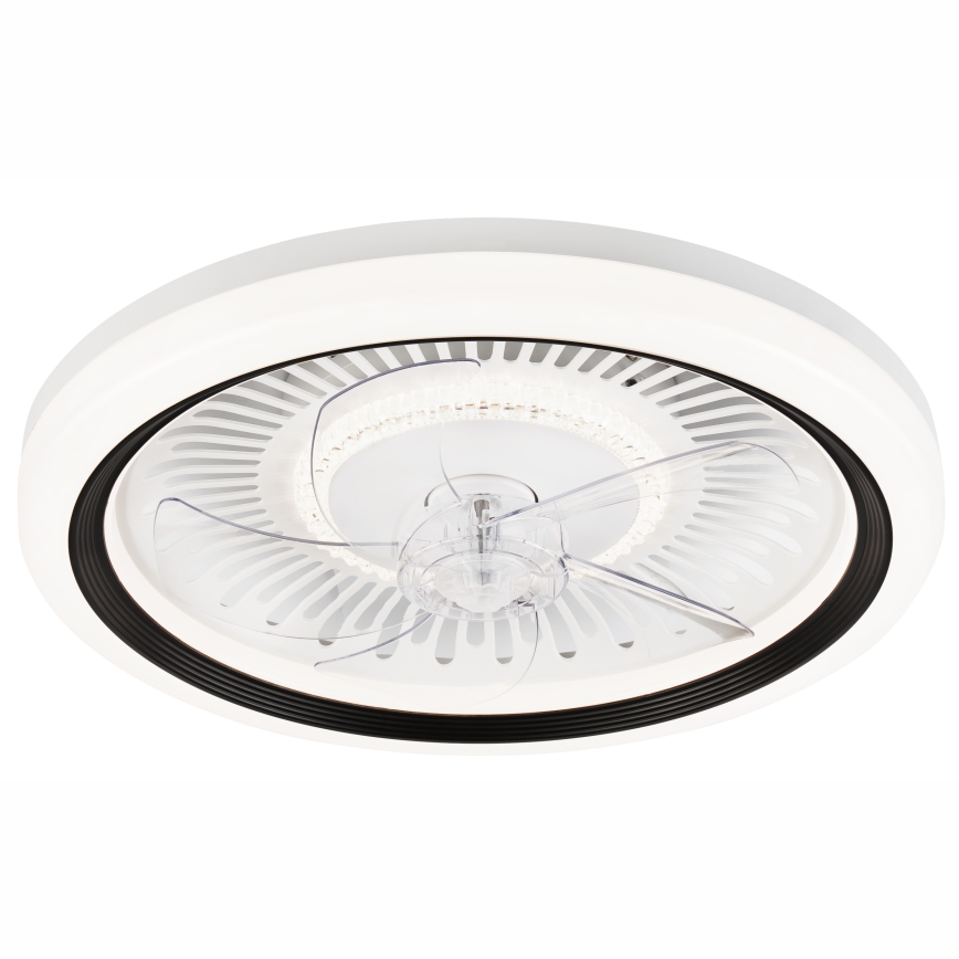 LED Dimbaar plafondlamp met ventilator GEMMA LED/37W/230V wit + afstandsbediening