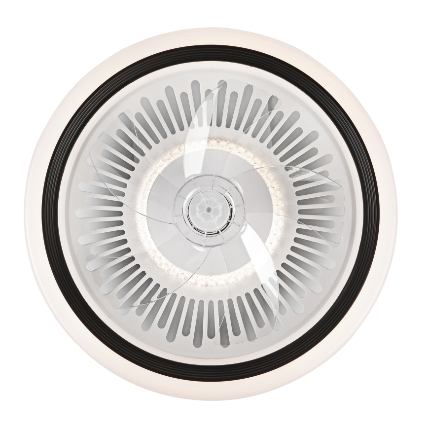LED Dimbaar plafondlamp met ventilator GEMMA LED/37W/230V wit + afstandsbediening