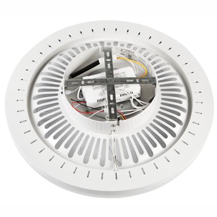 LED Dimbaar plafondlamp met ventilator GEMMA LED/37W/230V wit + afstandsbediening