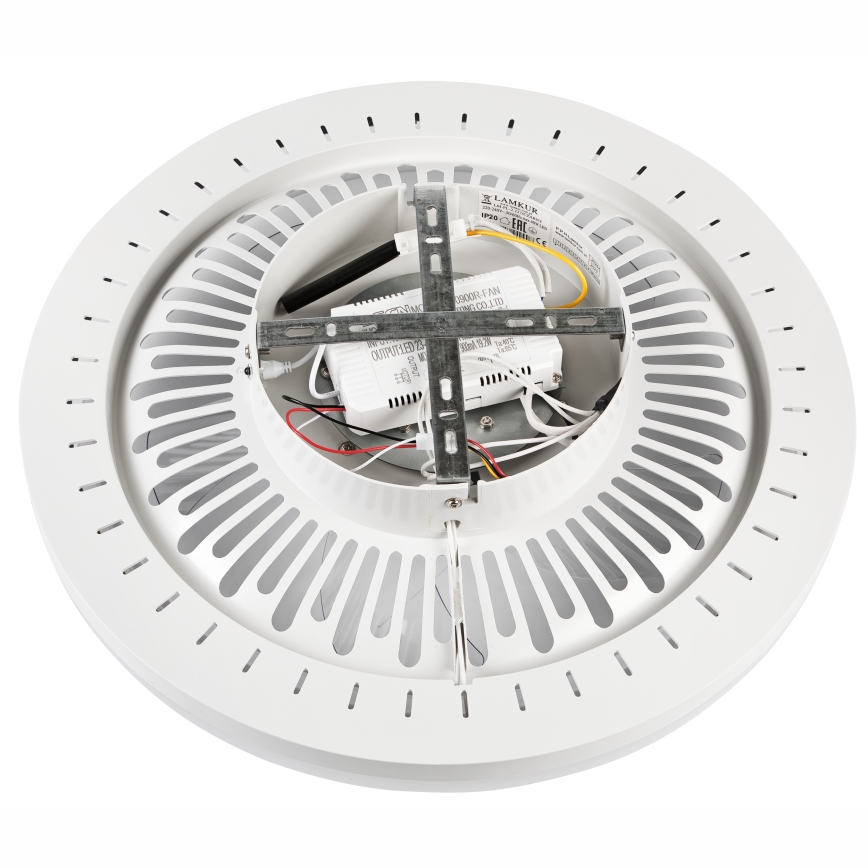 LED Dimbaar plafondlamp met ventilator GEMMA LED/37W/230V wit + afstandsbediening