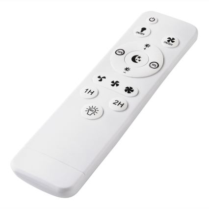 LED Dimbaar plafondlamp met ventilator GEMMA LED/37W/230V wit + afstandsbediening