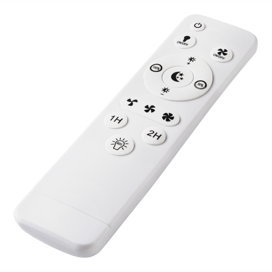 LED Dimbaar plafondlamp met ventilator GEMMA LED/37W/230V wit + afstandsbediening