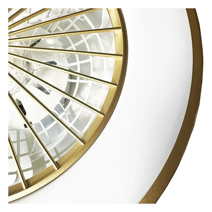 LED Dimbaar plafondlamp met ventilator OPAL LED/48W/230V 3000-6500K + afstandsbediening