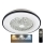 LED Plafonnier à intensité variable avec ventilateur OPAL LED/48W/230V 3000-6500K + télécommande