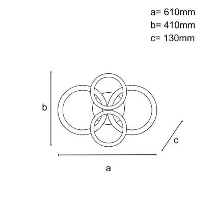 LED Plafonnier affleurant dimmable LED/150W/230V 3000-6500K + télécommande