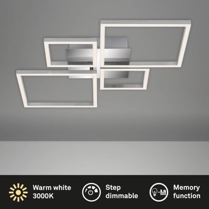 LED Plafonnier dimmable LED/42W/230V 3000K chrome mat