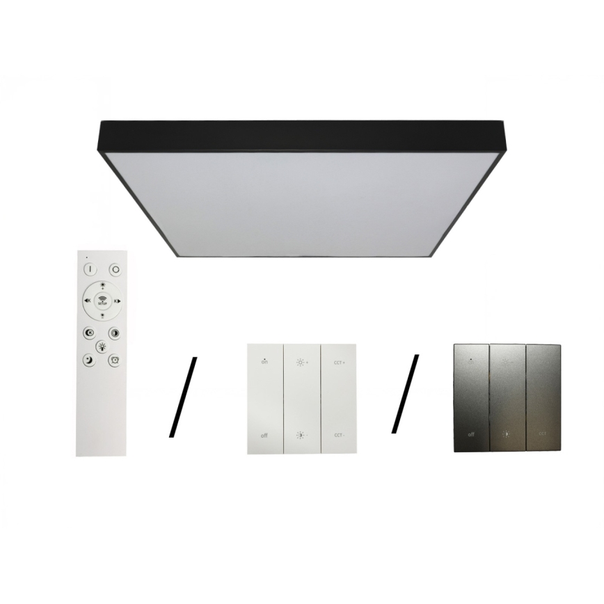 LED Plafonnier LED/480W/230V 3000/4000/6500K 120x120 cm noir