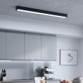 LED plafonnier/suspension sur câble LED/44W/230V 6000K 120 cm noir