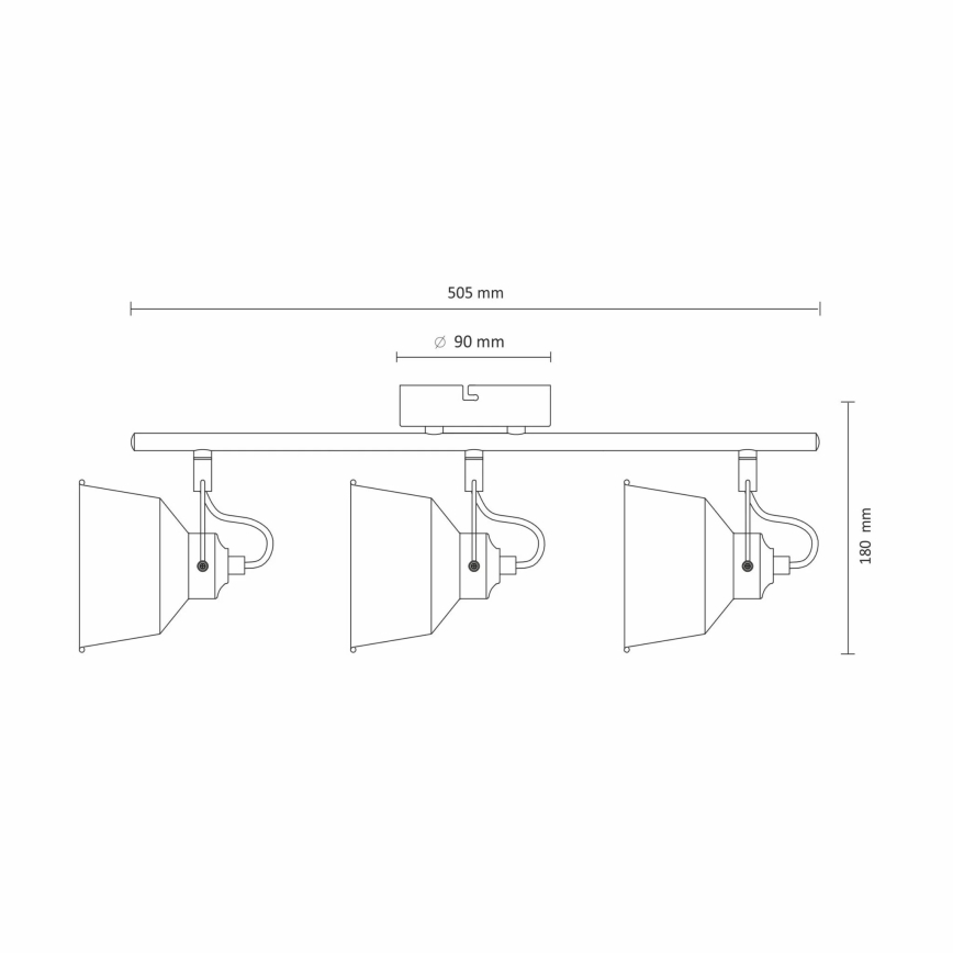 LED Plafonnière 3xE14/8W/230V