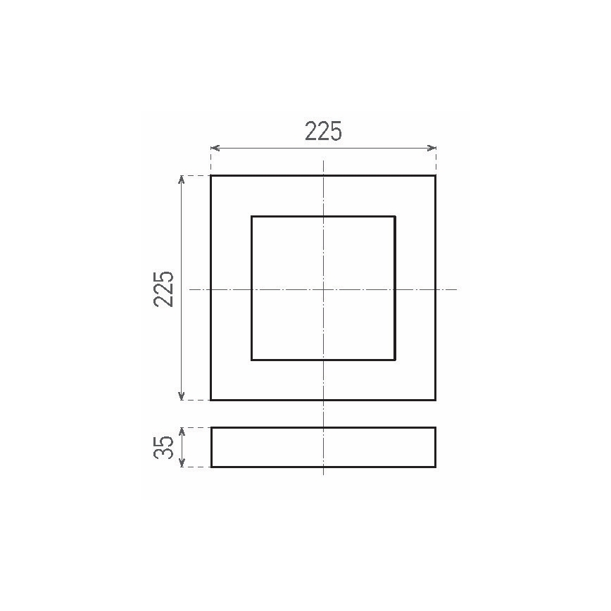 LED Plafonnière FENIX LED/18W/230V 2800K 22,5 cm