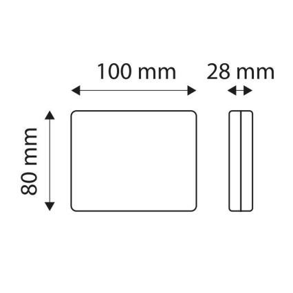 LED Reflector SINGLE LED/1,9W/12V IP67 rood