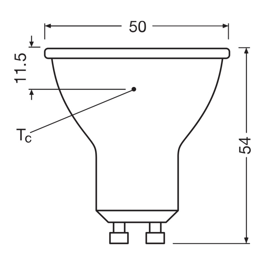 LED-reflectorlamp PAR16 GU10/6,9W/230V 2700K 120° - Ledvance