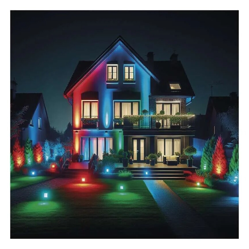 LED RGB+CCT Dimbare schijnwerper GoSmart LED/50W/230V 3000-6500K IP65 Wi-Fi Tuya