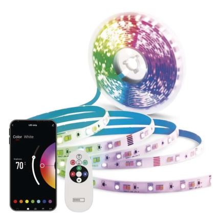 LED RGB+CCT Dimbare strip GOSMART LED/11W/230V 2 m 2700-6500K IP44 Wi-Fi + afstandsbediening