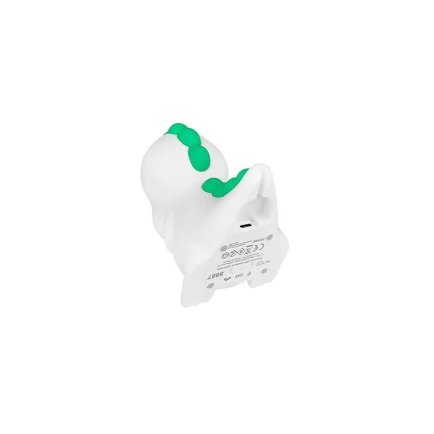 LED RGBW Dimbaar oplaadbaar kinder nachtlamp LED/2,5W/5V 3000K 1200 mAh dinosaurus