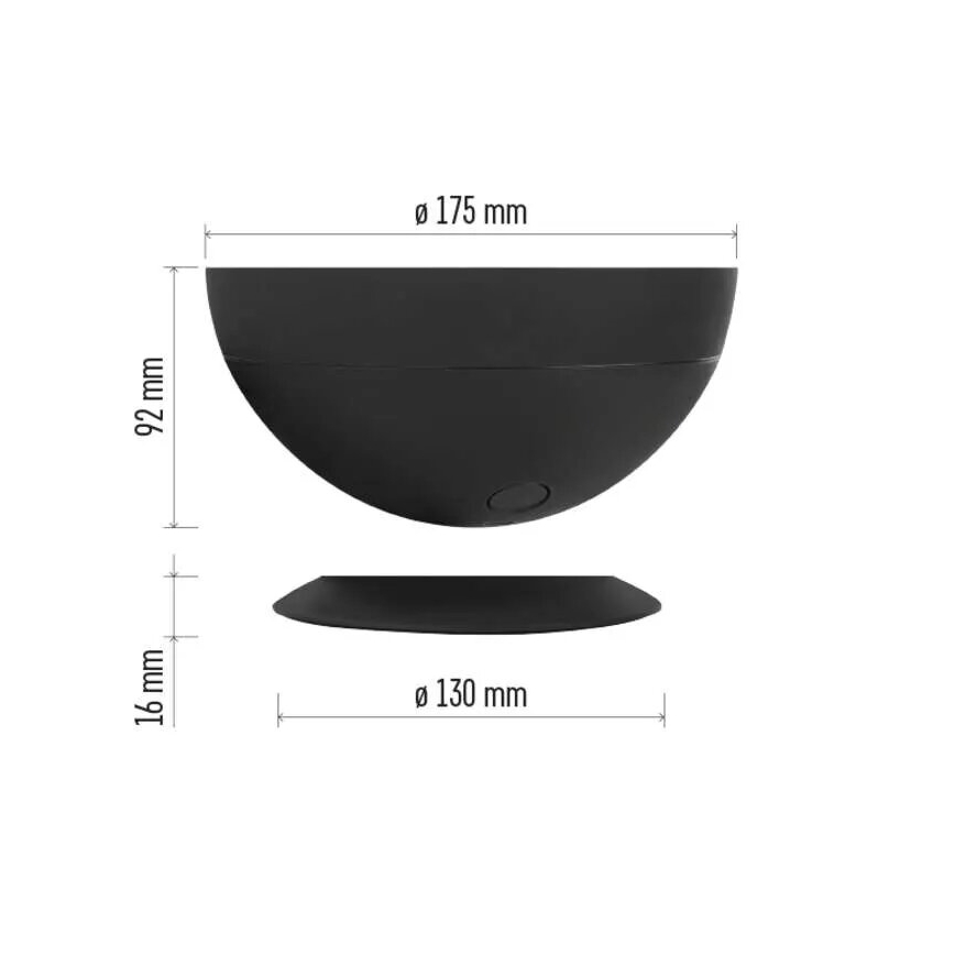 LED RGB Dimbaar tafellamp GoSmart LED/7W/230V Wi-Fi zwart