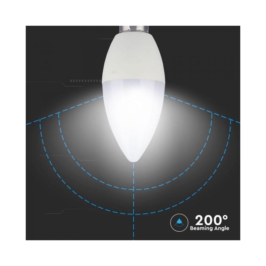 LED RGB Dimbare lamp E14 / 3,5W / 230V 6400K + afstandsbediening