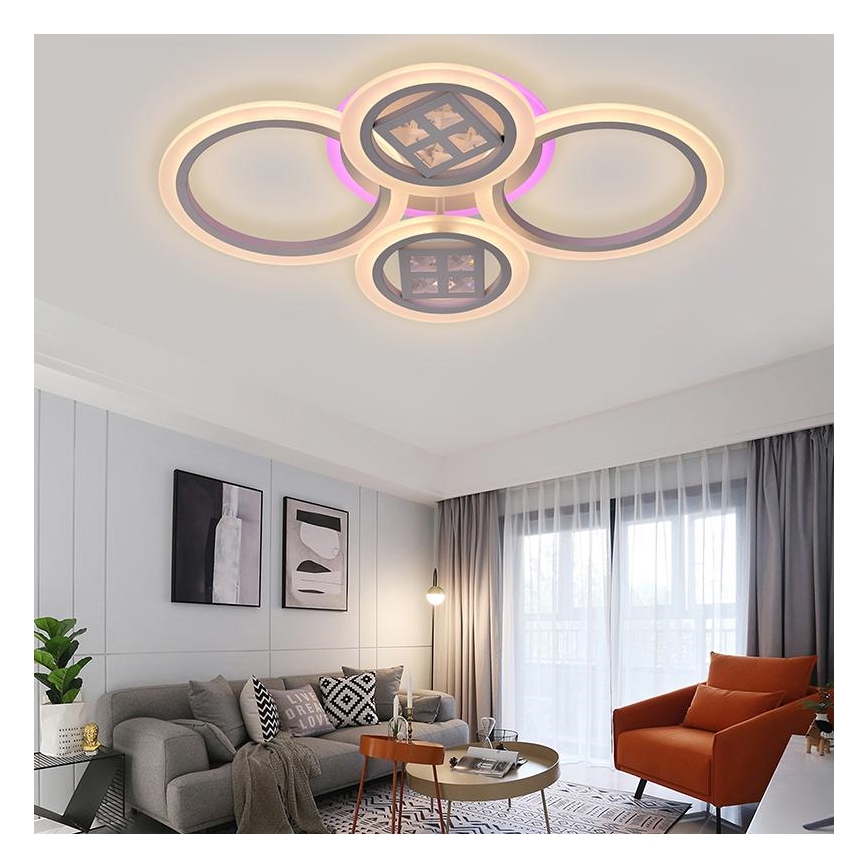 LED RGB Dimbare Opbouwlamp LED/50W/230V 3000-6500K + afstandsbediening