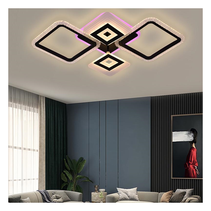 LED RGB Dimbare plafondlamp LED/65W/230V 3000-6500K + afstandsbediening