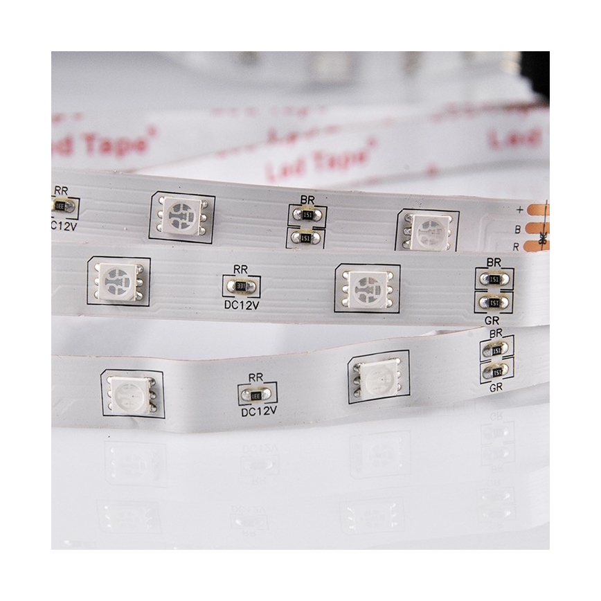 LED RGB dimbare strip 5m LED/18W/12V IP20 + afstandsbediening