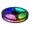 LED RGB Dimbare strip LED/14W/230V 10 m + afstandsbediening