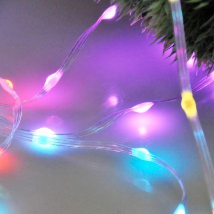 LED RGB Kerst lichtsnoer LED/10W/5V 10 m USB + afstandsbediening