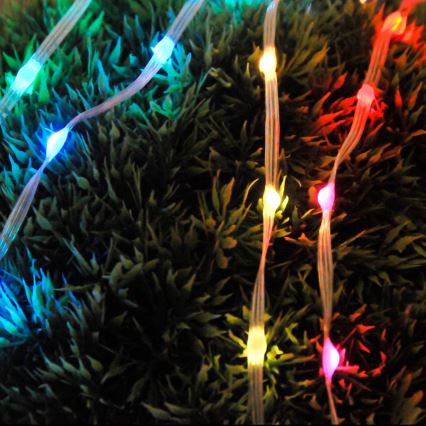 LED RGB Kerst lichtsnoer LED/10W/5V 10 m USB + afstandsbediening