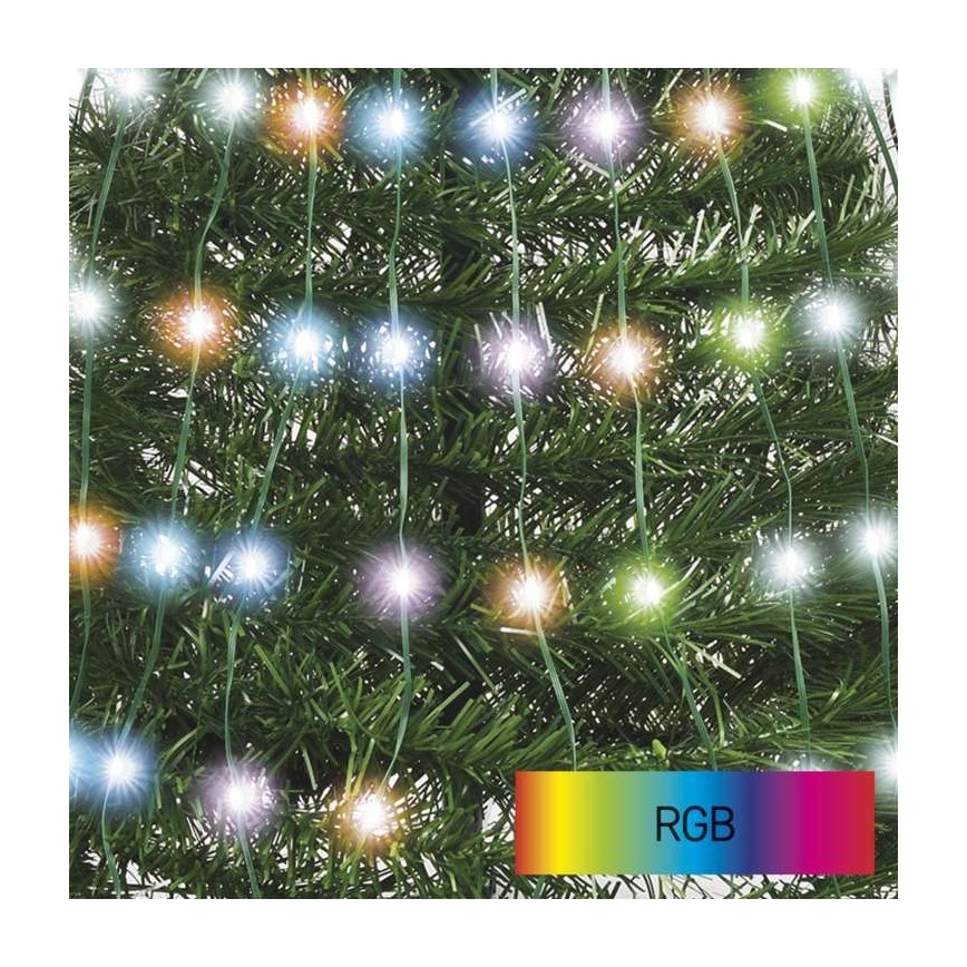 LED RGB Kerstboom met Lichtketting 234xLED/16 modi 1,5m + afstandsbediening