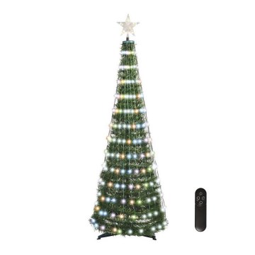 LED RGB Kerstboom met Lichtketting 234xLED/16 modi 1,5m + afstandsbediening