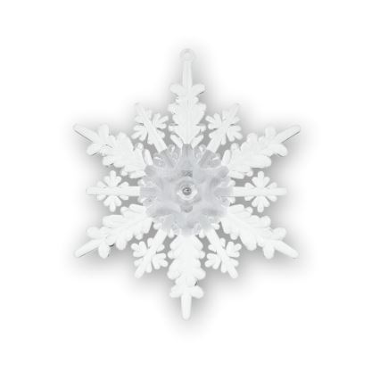 LED RGB kerstdecoratie met zuignap LED/3xLR44 sneeuwvlok