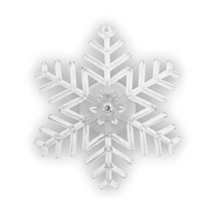 LED RGB kerstdecoratie met zuignap LED/3xLR44 sneeuwvlok