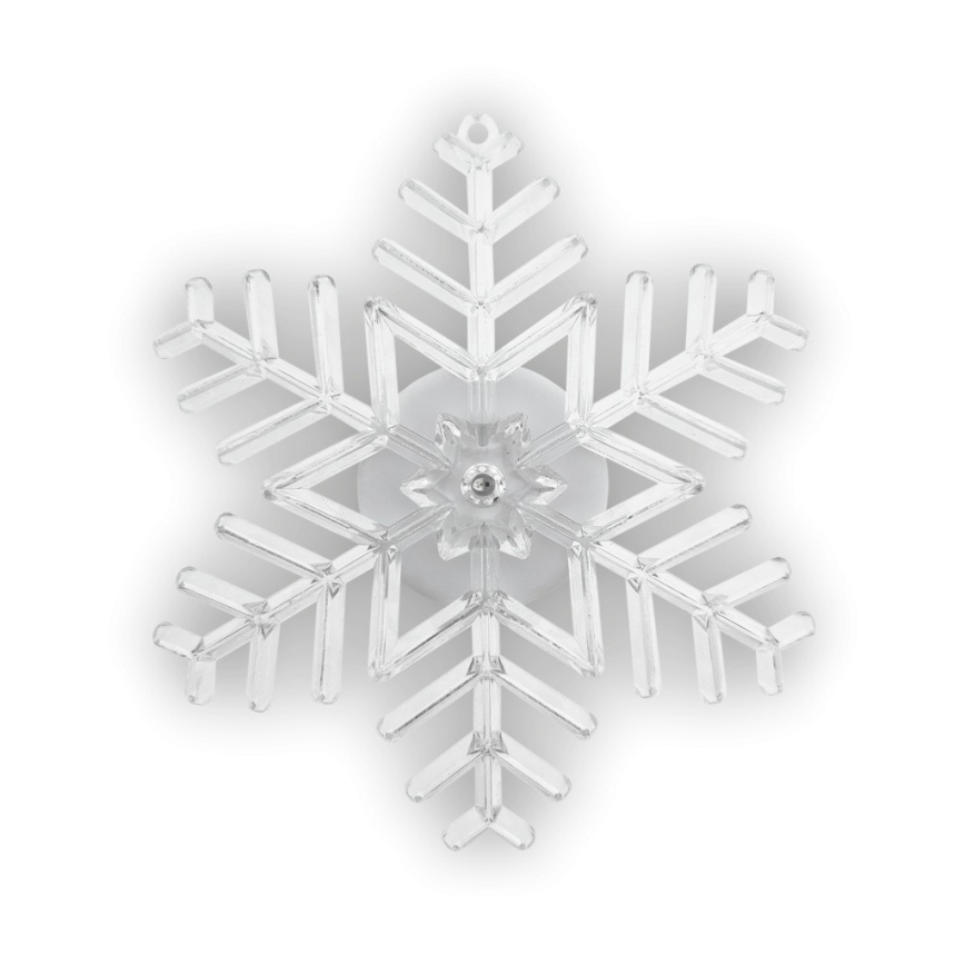 LED RGB kerstdecoratie met zuignap LED/3xLR44 sneeuwvlok