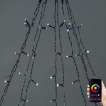 LED RGB kerstgordijn 240xLED/11 functies 8m IP65 Wi-Fi Tuya