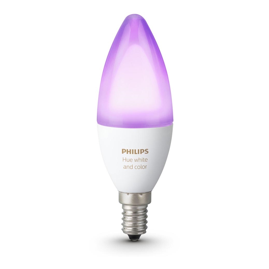 LED RGB Lamp dimbaar Philips Hue WHITE AND COLOR AMBIANCE E14/6W/230V