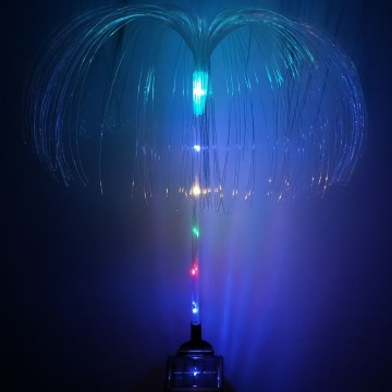 LED RGB Lampe solaire LED/1,2V 300 mAh IP44 noire