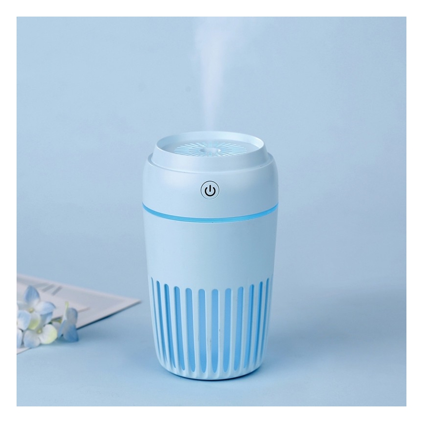 LED RGB Luchtbevochtiger 300 ml LED/2W/5V blauw