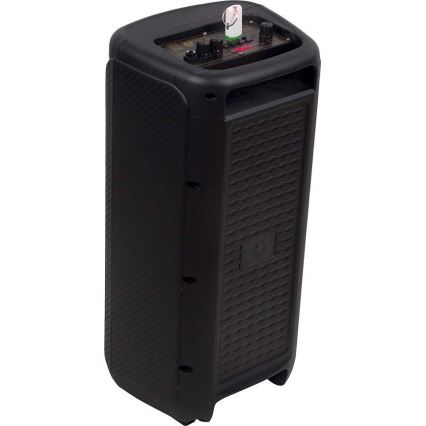 LED RGB Oplaadbare luidspreker met een microfoon 400W/2400 mAh + afstandsbediening