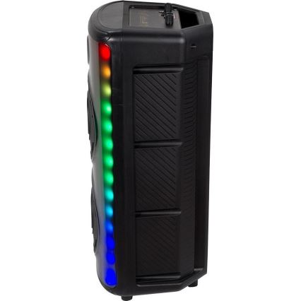 LED RGB Oplaadbare luidspreker met een microfoon 600W/2400 mAh + afstandsbediening