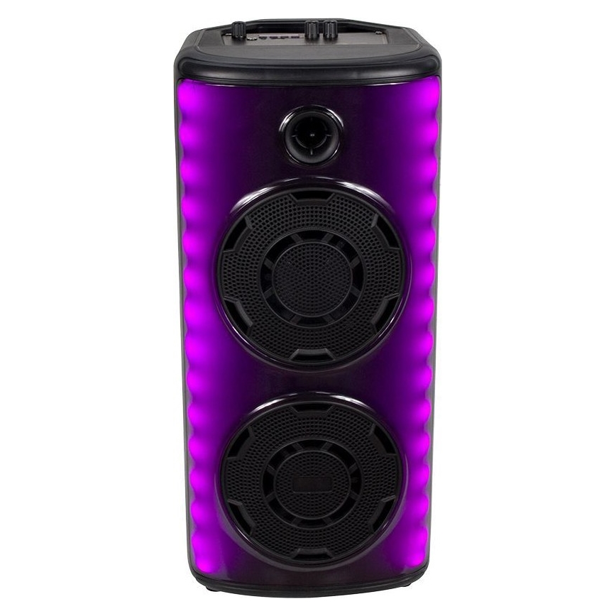 LED RGB Oplaadbare luidspreker met een microfoon 600W/2400 mAh + afstandsbediening