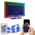 LED RGB Ruban à intensité variable pour TV LED/6W/5V Wi-Fi Tuya + télécommande 0,5m