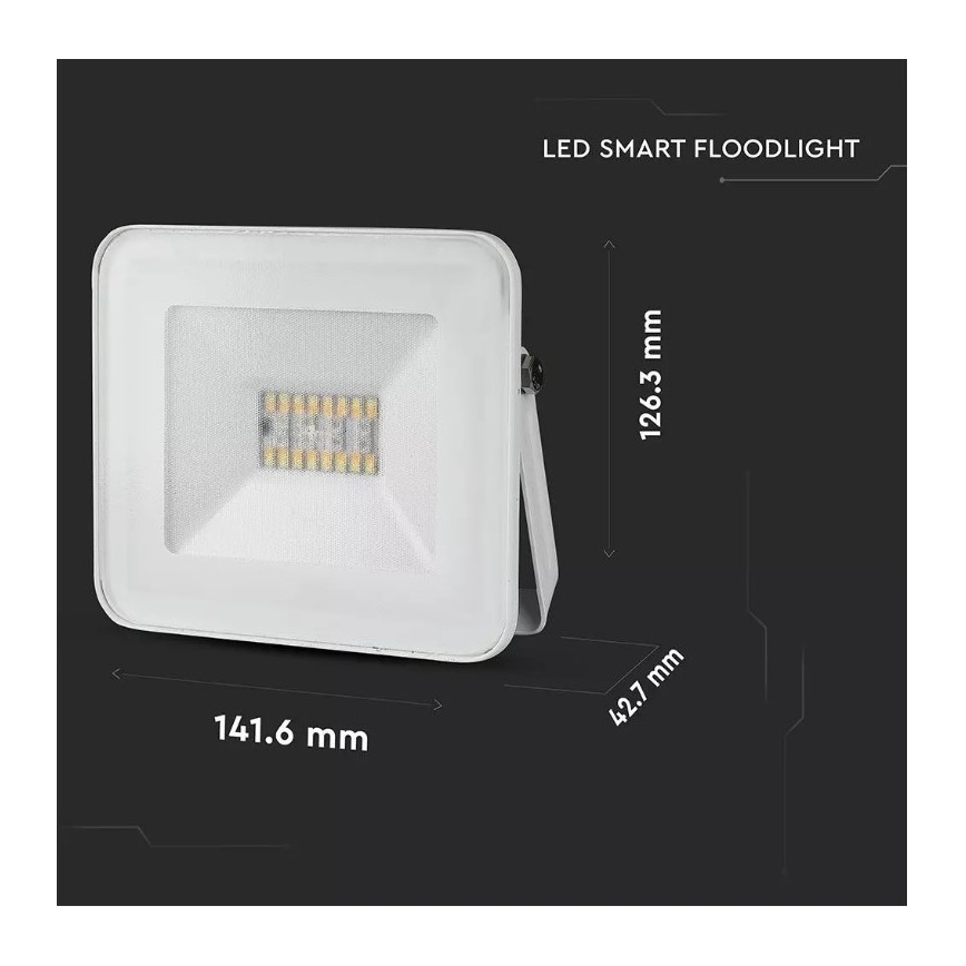 LED RGB Schijnwerper LED/20W/230V IP65 wit
