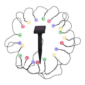 LED RGB Solar lamp 20xLED/1xAAA/1.2V/300mAh met schemerschakelaar IP44