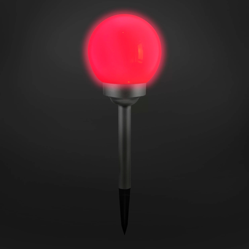 LED RGB Solar lamp BALL LED/0,2W/AA 1,2V/600mAh IP44