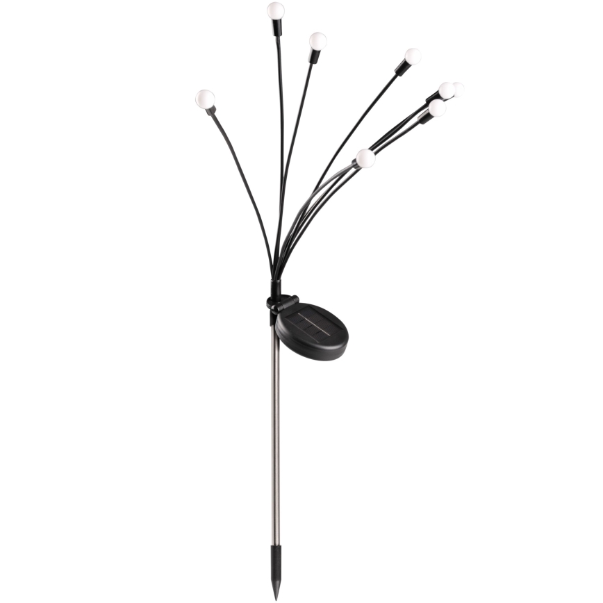 LED RGB Solarverlichting FIORINI 8xLED/1,2V 600 mAh IP44 zwart