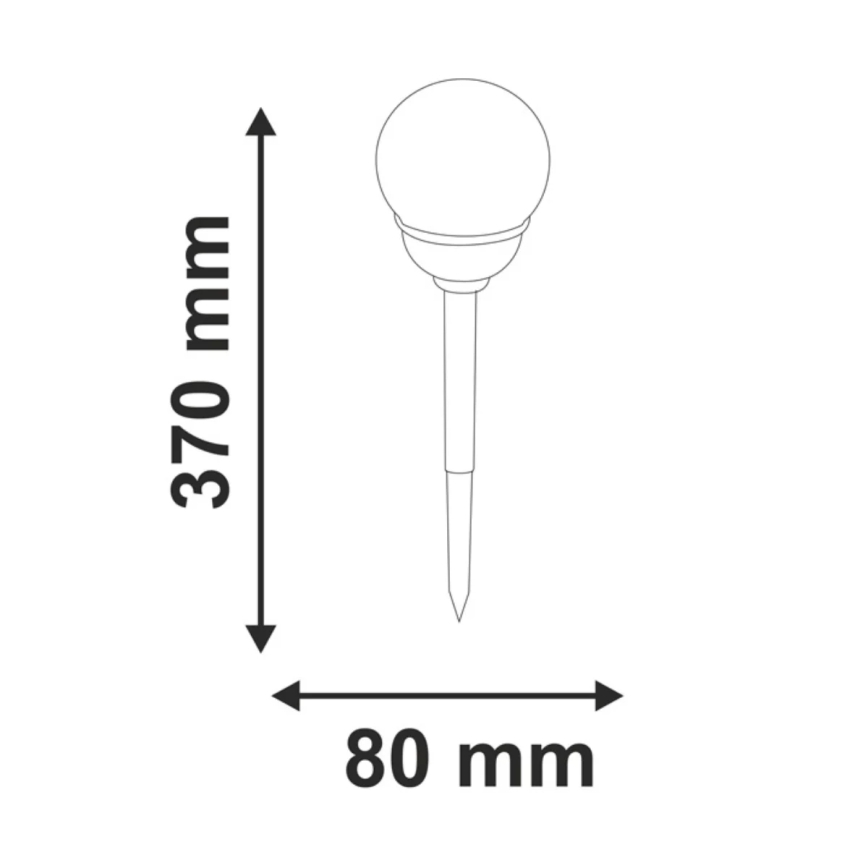 LED RGB Solarverlichting LED/0,04W/1,2V 600 mAh IP44