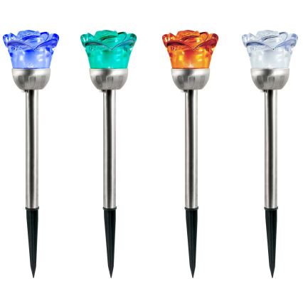LED RGB Solarverlichting ROSE LED/1,2V 100 mAh IP44