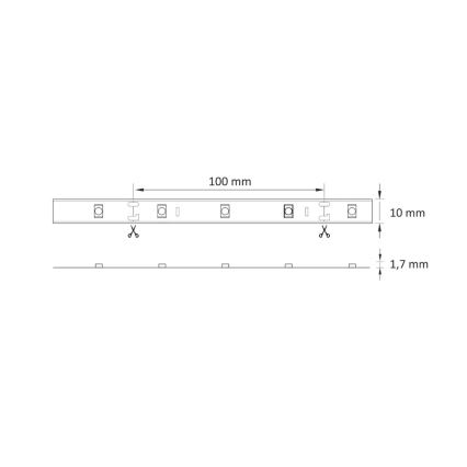 LED RGB Strip dimbaar 5m LED/18W/12V IP20