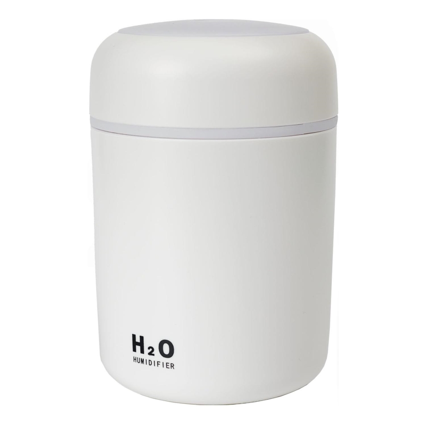 LED RGB Ultrasoon aroma diffuser en luchtbevochtiger LED/2W 300ml wit