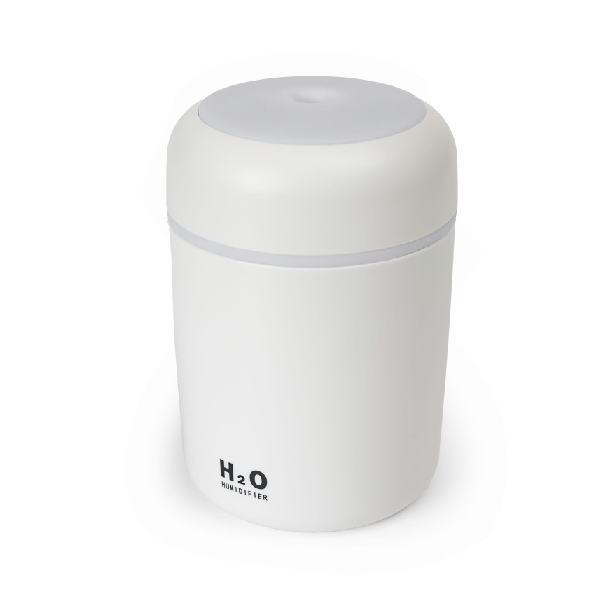 LED RGB Ultrasoon aroma diffuser en luchtbevochtiger LED/2W 300ml wit